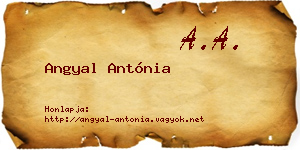 Angyal Antónia névjegykártya